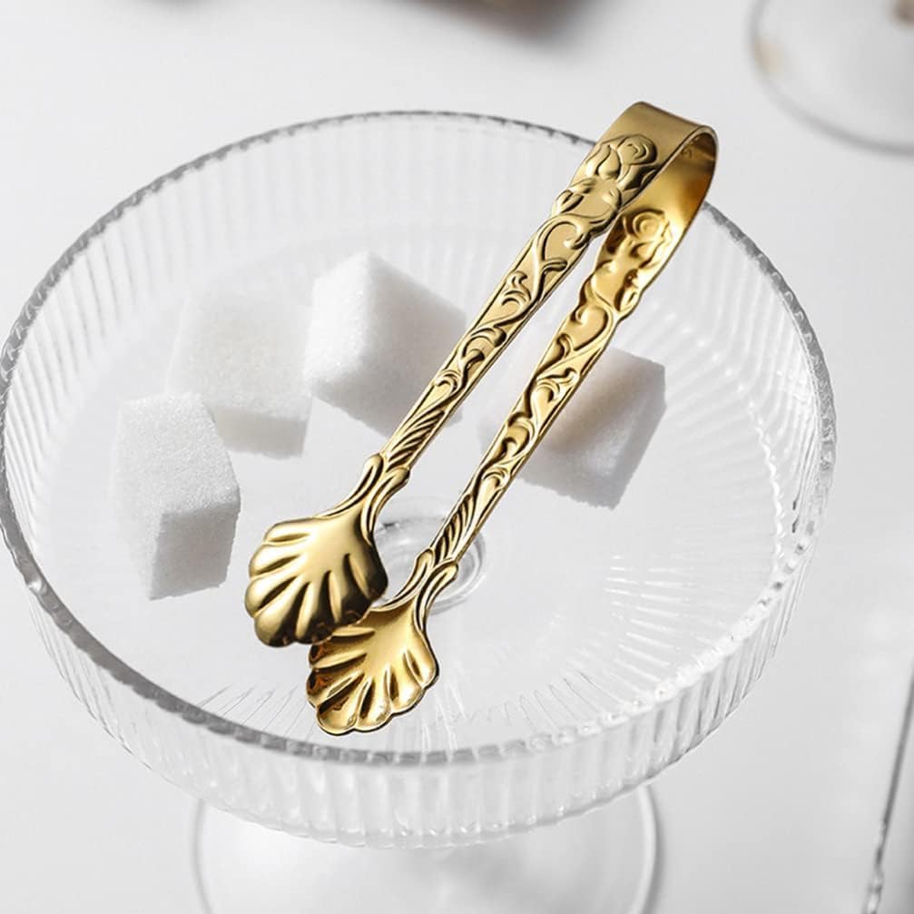 Stainless Steel Sugar Ice : 2Pcs Mini Serving Appetizers Small Kitchen Food Clamps for Tea Party Coffee Bar Kitchen Tongs