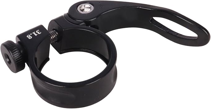 Bike Bicycle Quick Release SeatPost Clamp 34.9mm 31.8mm MTB Bike Road Bike Casual Bike Seatpost Clamp Black, 31.8mm