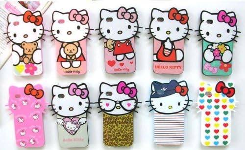 Le Big Head Hello Kitty Back Cover Case for Iphone4/iphone4s