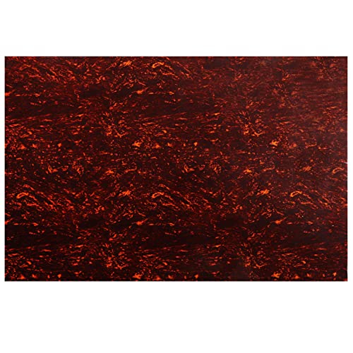 Mr.power 11.6 X17 Inch Guitar Bass Pickguard Blank Material Diy Sheet Scratch Plate Backplate For Strat Tele Guitar Jazz P Bass (4Ply Red Tortoise) #TOP18