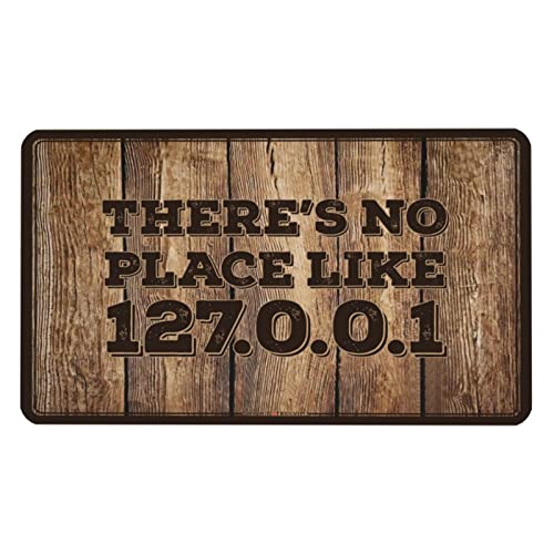 Tapis de souris amusant 127.0.0.1 personnalisé en grand format pour bureau geek