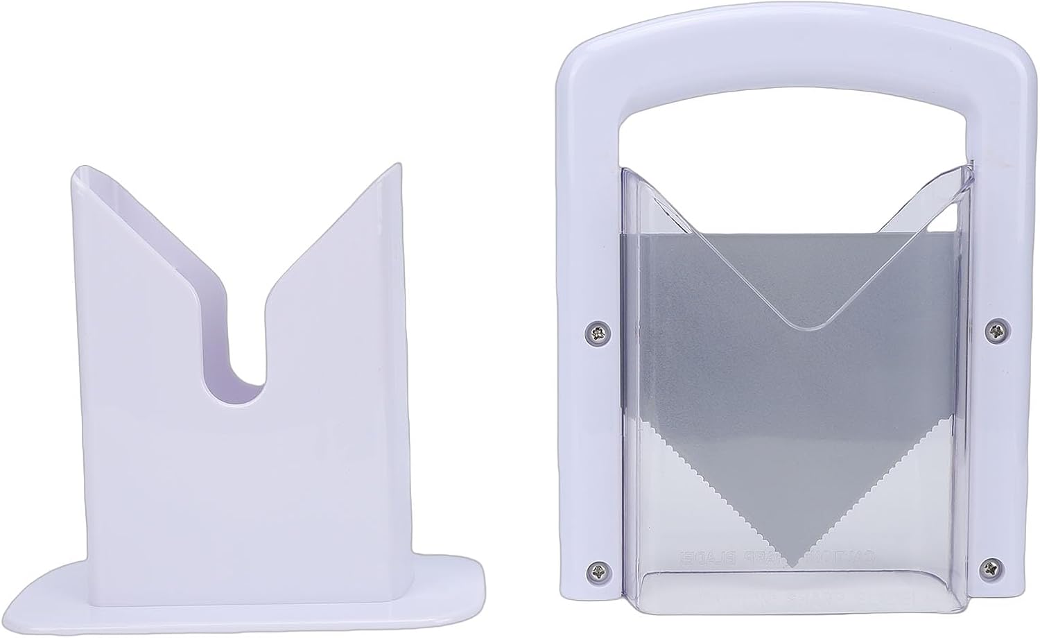 Stainless Steel Bagel Cutter with Safety Cover