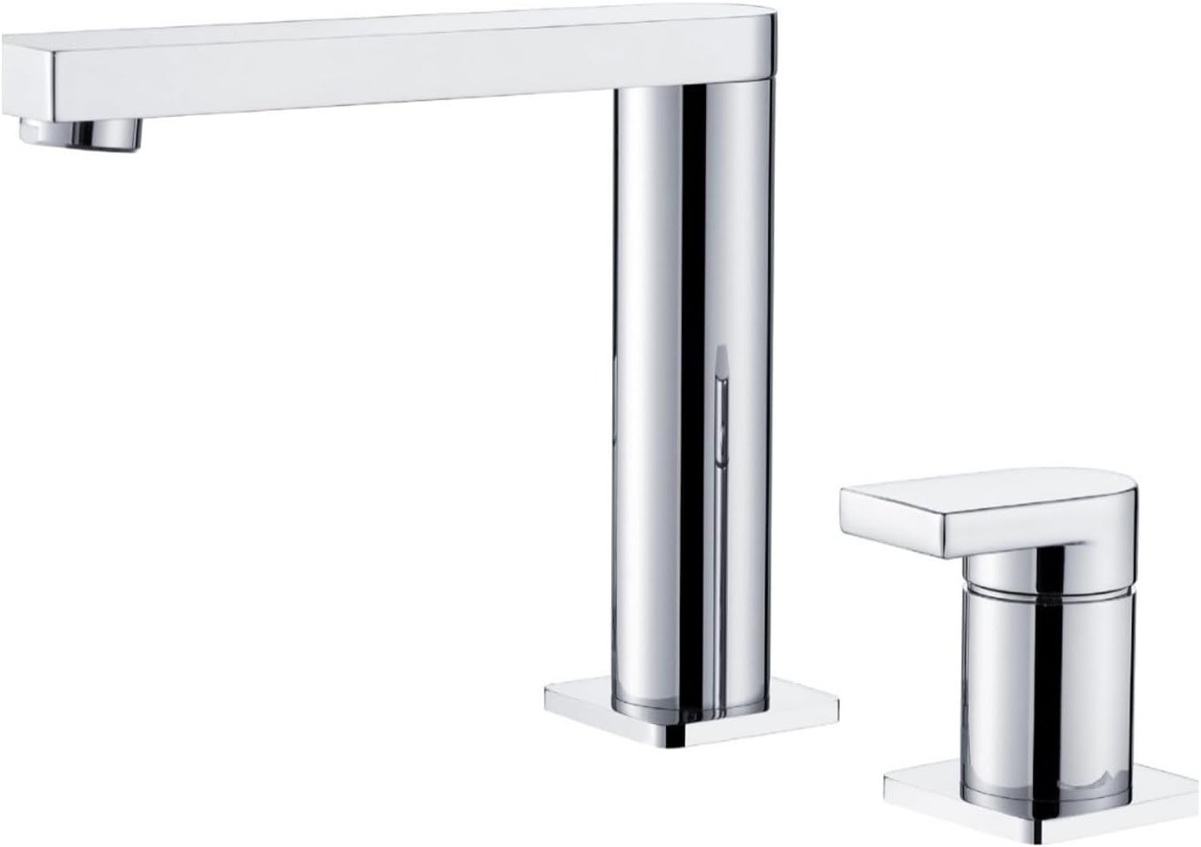 Bathroom 2 Hole Bathroom Sink Single Handle Vanity Wash Basin Modern RV Brass with Hot and Cold Water