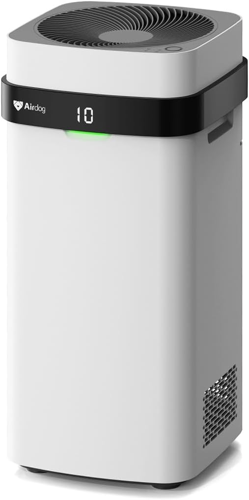 Airdog X5 Air Purifier with TPA Technology – Up to 20X More Effective than HEPA, Ideal for Rooms Up to 450 sqft – Washable Filter and Whisper Quiet