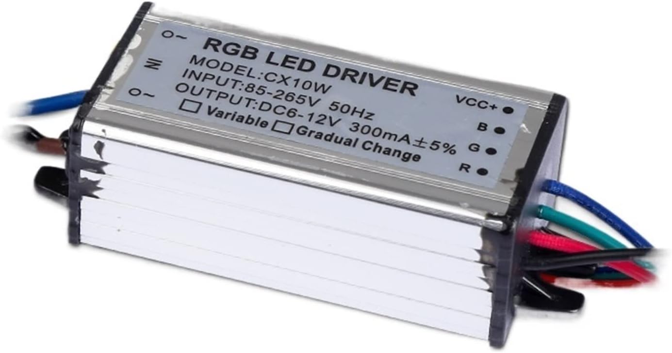 LED Colorful Driver Power RGB3w6w RGB Colorful Controller Ceiling lamp Driver floodlight Power Supply(10w with Remote Waterproof)