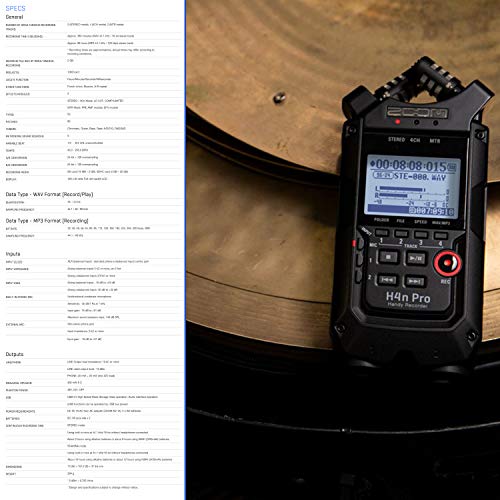 image for Zoom H4n Pro 4-Input / 4-Track Portable Handy Recorder with Onboard X/