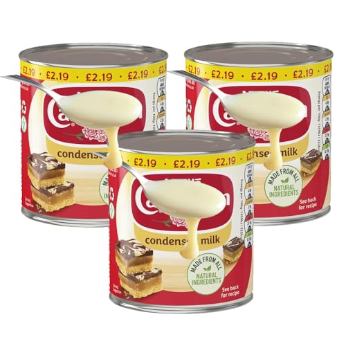 Condensed Milk 397g Can Ctn – Perfect for Baking & Desserts, Sweetened Condensed Milk (03 Tins)