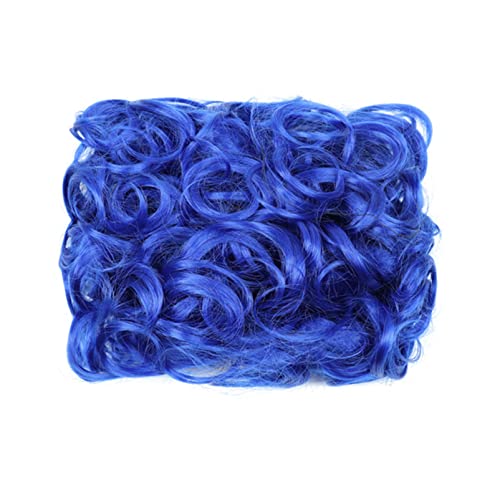 Kediciz Short Combs Messy Hair Bun Scrunchie Chignon Hairpiece Updo Curly Bun Extension Dish Hair Comb Clip In Tray Ponytail Extension Messy Bun Hair Piece Blue #TOP4