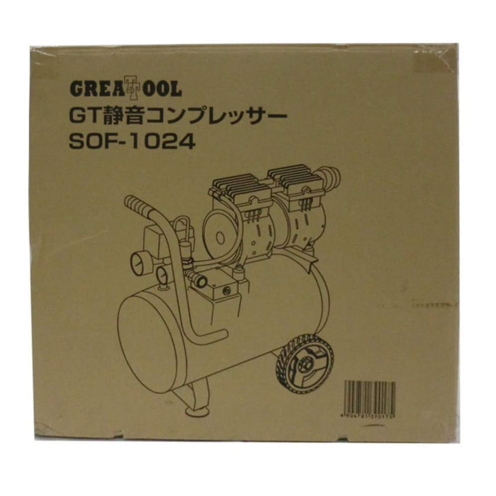 Amazon | GREAT TOOL 静音コンプレッサー SOF-1024 | エアコンプレッサー