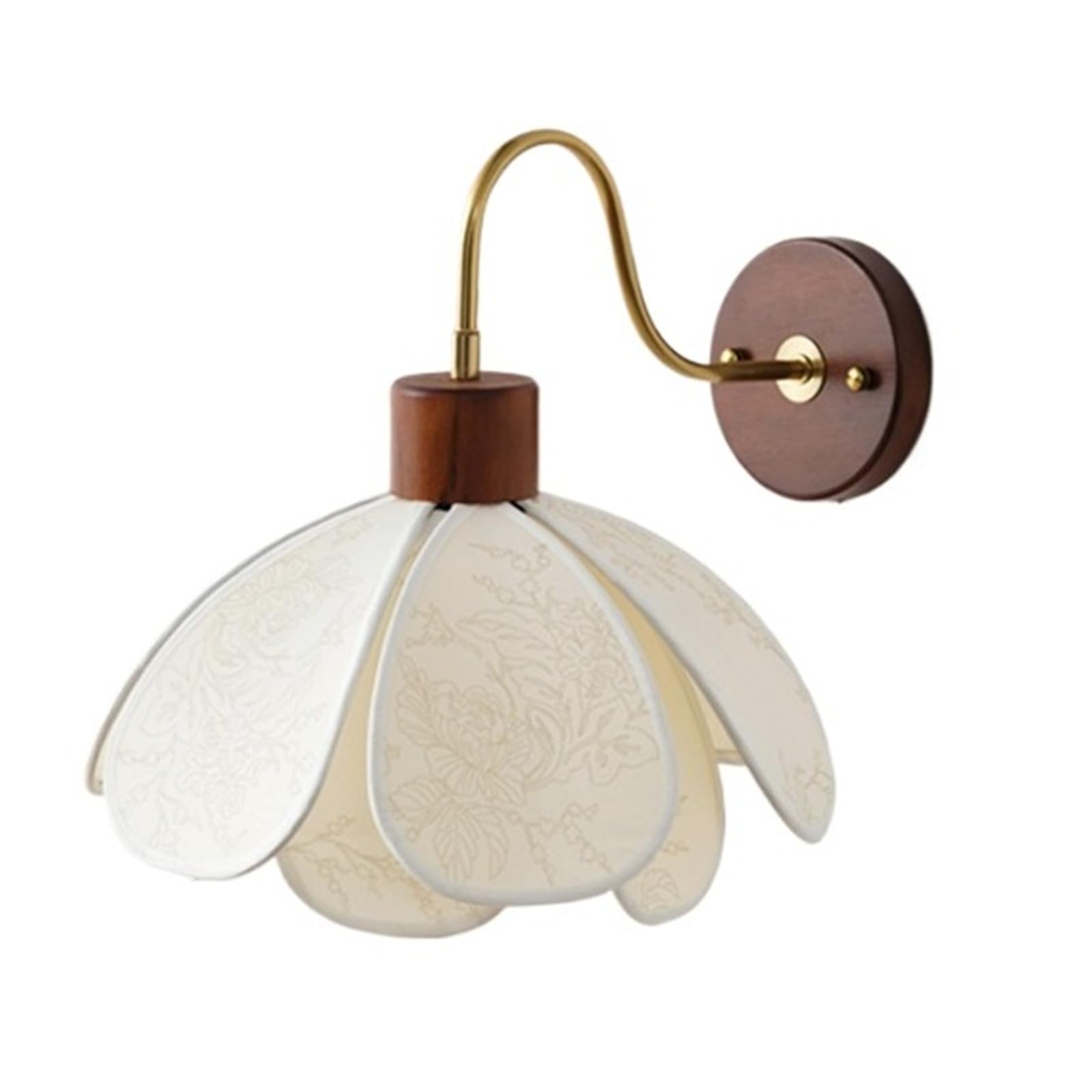 Kexcftg One Color Wabi Sabi Fabric Wall Lamp Living Room Bathroom Mirror Lights Vintage Wood Sconce Bedside Light Home Decor