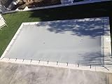Pool System Protection Cubierta de Invierno para Piscina de 9,30x4,30 Metros. Color Gris/Gris