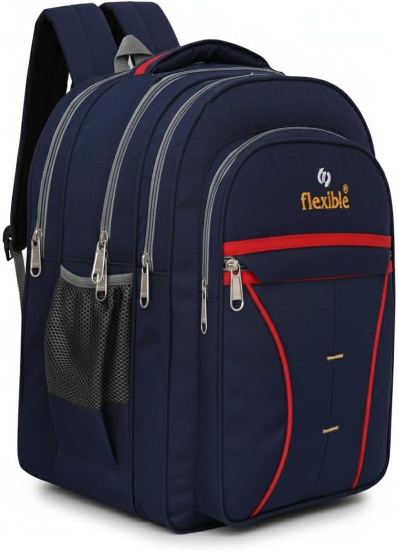 60L Large 3-Compartment Spacious Durable School Bag For 5Th To 10Th Class,College Bag,Tution Bag and Travelling Backpack Waterproof For Both Boys And Girls