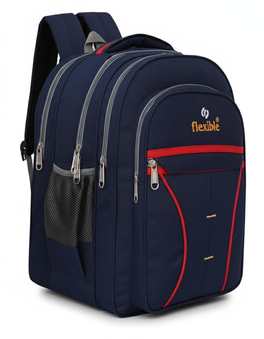 60L Large 3-Compartment Spacious Durable School Bag For 5Th To 10Th Class,College Bag,Tution Bag and Travelling Backpack Waterproof For Both Boys And Girls