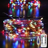 72ft USB Fairy String Lights with Remote, Plug in 8 Modes Waterproof 220LED Starry Twinkle Copper Li