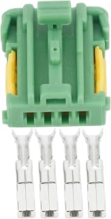UHNYTRV Conector de línea de automóvil hembra de 4 pines, conector verde con terminal DJ70432C-1.5-21(5 Sets)
