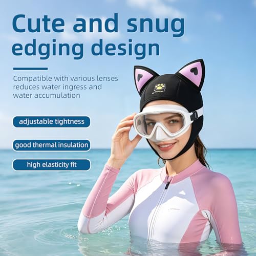 Diving Hood 3mm Neopren Neoprenanzug Haube Langlebige Dehnbare Tauchkappe, Surfing Thermal Hood zum Schnorcheln Kajakfahren Segeln Kanufahren