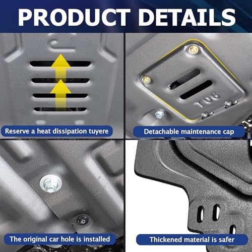 Frencstr Front Engine Splash Shield Fit for 2017-2024 Audi Q7/Audi Q8 2018-2025 Engine Case Guards Suitable for Q7/Q8 Under Engine Cover Mud Flaps Directly Replace Original by Frencstr - Image 5