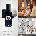LVWIT Edison intelligent LED Ampoules, rétro ST64 WiFi Ampoules, 800 Lumens 60W Équivalent, Fonctionne avec Alexa, Google Assistant, Dimmable 2700K-6500K, Pas de Hub requis, 2-Pack