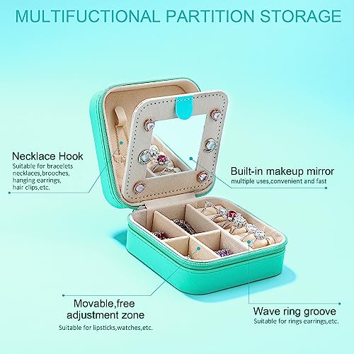 Parima Birthday Gifts For Women - Small Travel Jewelry Case Organizer Initial Travel Jewelry Box Travel Essentials Personalized Gifts For Women Mom Daughter Friends Female Teenage Girls Gifts Idea S #TOP2
