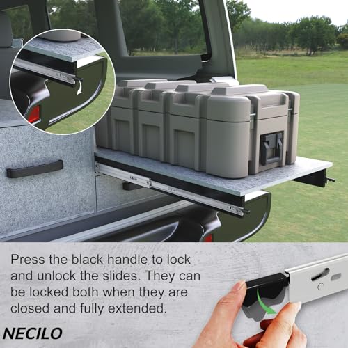 NECILO 34‘’Heavy Duty Drawer Slides 150LB Locking Side Mount Full Extension by NECILO - Used condition - Image 3