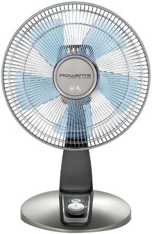 Rowenta VU2531 Turbo Silence Oscillating 12-Inch Table Fan Powerful and Quiet, 4-Speed, Bronze