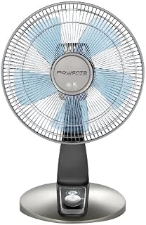 Rowenta VU2531 Turbo Silence Oscillating 12-Inch Table Fan Powerful and Quiet, 4-Speed, Bronze
