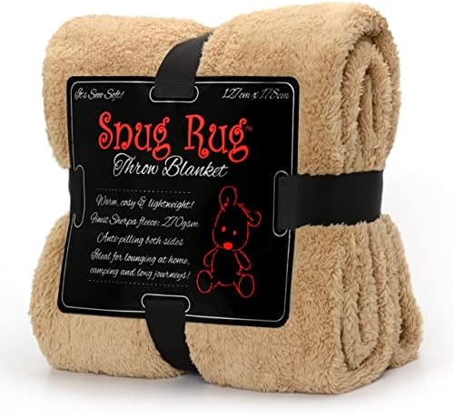 Snug Rug Special Edition Blankets Luxury Sherpa Fleece 127 x 178cm (50" x 70") Sofa TV Throw Blanket (Teal)