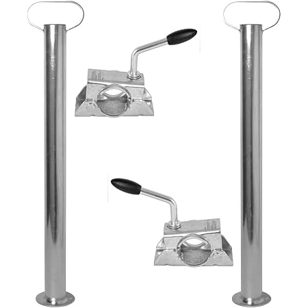 2x Wagenheber Für Anhänger – Höhenverstellbar 42-68 Cm, 1t Tragkraft, Für Wohnwagen & Caravans