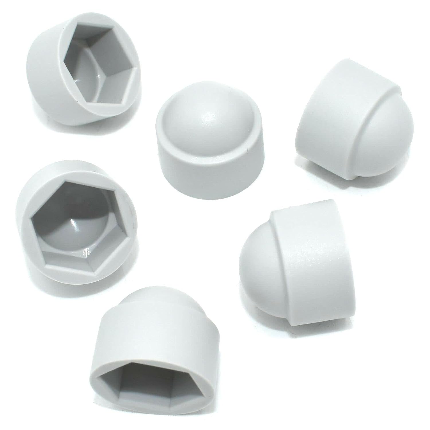 TERF® M10 White Plastic Hex Nut Bolt Dome Cap Cover M10 (17mm Spanner) Nut and Bolt Protective Caps Cover Hexagonal - Pack of 20 - Image 5