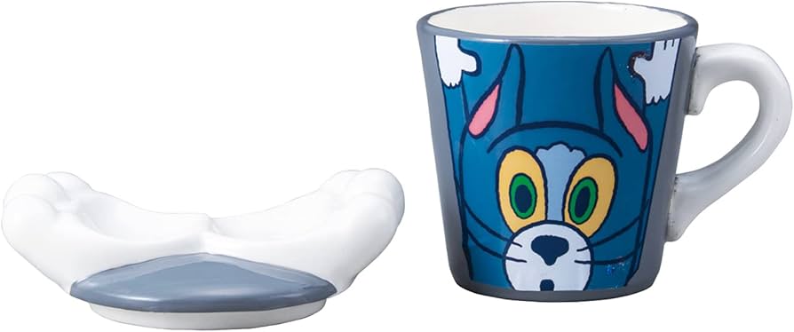 Amazon.co.jp: 「 トムとジェリー 」 トム マグカップ ふた付き 約