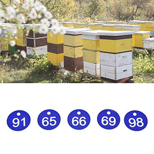 Etiqueta numerada Tyenaza 50 peças, etiqueta numerada para fazenda, gado, apicultura, criação, supri