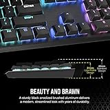 Corsair K60 RGB PRO LOW PROFILE Mechanical Gaming Keyboard (CHERRY MX Low Profile SPEED Keyswitches: Linear and Rapid, Slim Durable Aluminum Frame, Customisable Per-Key RGB Backlighting) Black - Image 3
