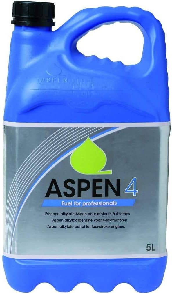 Husqvarna Aspen 4T Fuel, 5 Litres, Alkylated Petrol for Chainsaw / Mower / Small Tractor
