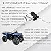 Vanlison Front Right Brake Master Cylinder Compatible with Yamaha Bear Tracker 250 Big Bear 250 400 Bruin 250 350 Grizzly 350 400 450 Kodiak 400 450 Wolverine 350 Part # 5KM-2583T-01-00 Black Chrome