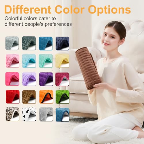 Image of Heating Pad,Electric Heating Pads,Heating Pad for Back,Brown,24x12 Inch