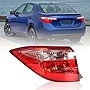 labwork Driver Side Outer Tail Light Replacement for 2017 2018 2019 Toyota Corolla C/CE/L/LE/LE ECO 4-Door Sedan Rear Tail Light Brake Lamp Assembly LH Left Side 8156002B00 TO2804130