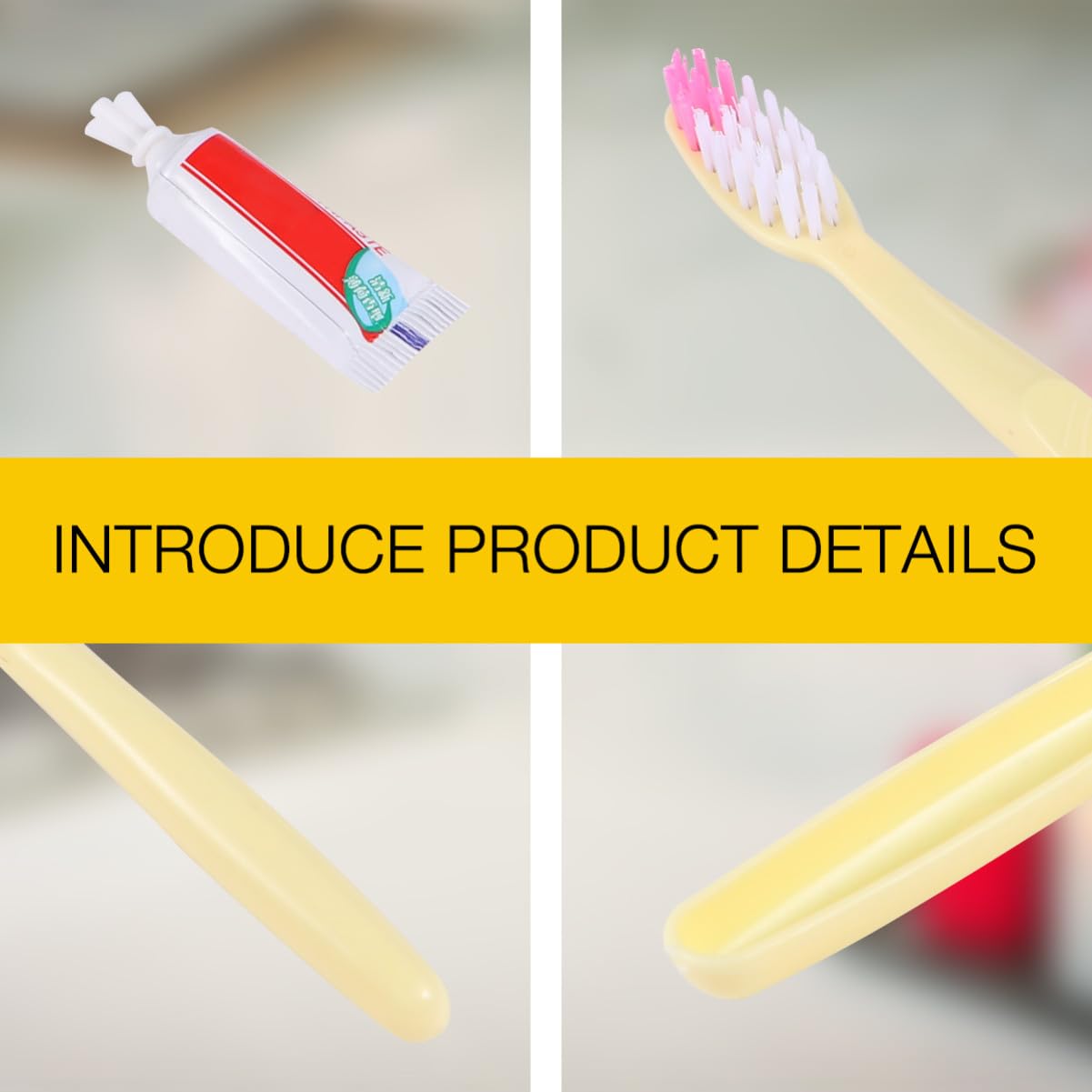 Spazzolini da Denti Manuali Confezionati Singolarmente Stili multipli Set da 100 Monouso con Dentifricio da Viaggio Portatili in Plastica Stili multipli per Viaggi e Gite