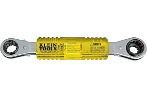 Klein Tools KT223X4-INS Lineman's Essential Insulating 4-in-1 Box Wrench