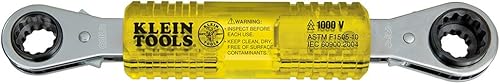 Miniatura 2 de Klein Tools Llave de caja aislada Lineman's (KT223X4-INS) y cortadores laterales de alto apalancamiento (D213-9NE)