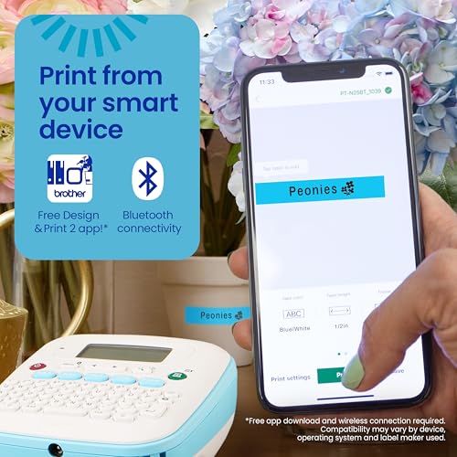 Brother P-Touch N25BTV3 Label Maker, Bluetooth Portable Handheld Bundle - image 3