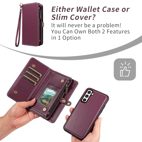 Coque Samsung S23 Plus Asuwish CSYBYW008 US Violet Foncé - 4