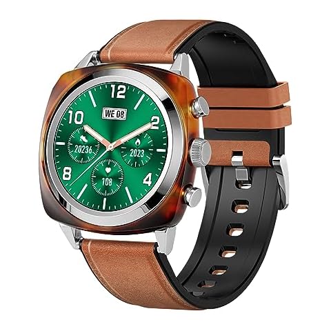 FEKIDO Women's Smart Watch (Answer/Dial),1.2 Inch Waterproof HD Screen Round Smart Wristband, 14 Days Battery Life, 100+ Sports Mode, for iPhone Android Phone, (Silver) Cover