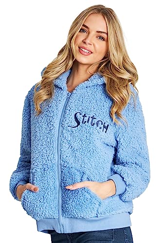 Disney Hoodie Mädchen Stitch, Warme Teddy Fleecejacke Mädchen Teenager...