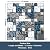Elephantile Blue White Glass Tile for Kitchen Bathroom Backsplash Wall Versailles Pattern Mosaic [Set of 5]