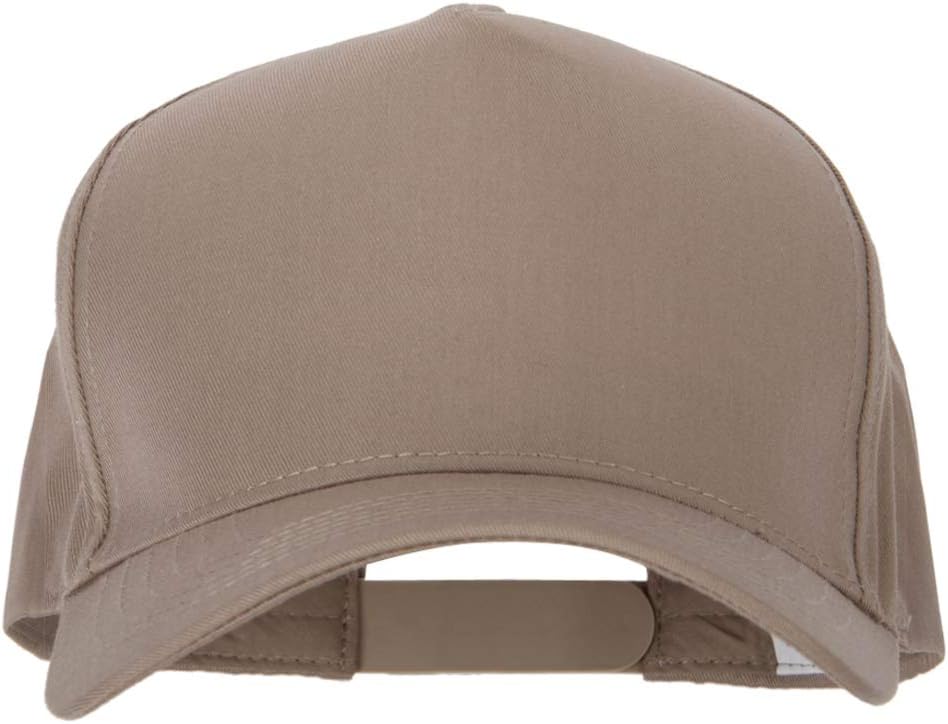 Big Size Solid Cotton Twill 5 Panel High Profile Pro Style Snap Cap
