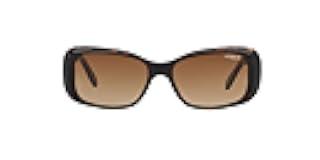 Vogue Eyewear Woman Sunglasses Dark Havana Frame, Polar Brown Gradient Lenses, 55MM