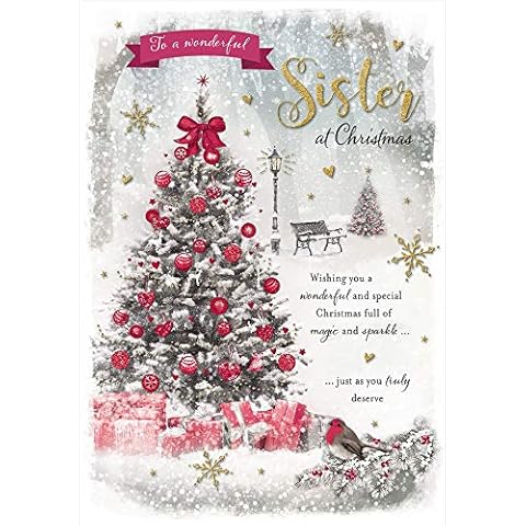 Piccadilly Greetings Photo Christmas Card for Sister Cover