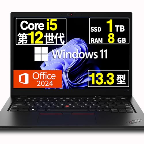 �y�����ςݕi�z �m�[�g�p�\�R�� Lenovo Thinkpad L13 GEN3 13.3�C���` Core i5-1235U ��12���� / Windows11 Pro/Office 2024���� / Wi-Fi6 / type-C / Thunderbo