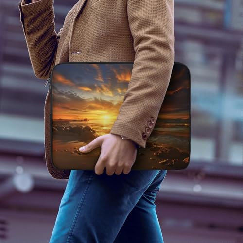 Funda protectora para computadora de 17 pulgadas impermeable con absorción de golpes dorada 6