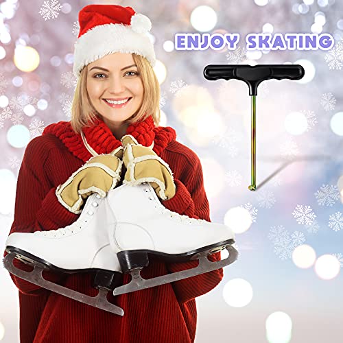 Shoe Lace Tightner Stainless Steel Plastic Hockey Skate Tightener Wire Sports Skate Key Tool Shoe Lace Puller Ice Roller Skate Tool For Ice-Skates Figure-Skates Boots Shoes (4) #TOP5